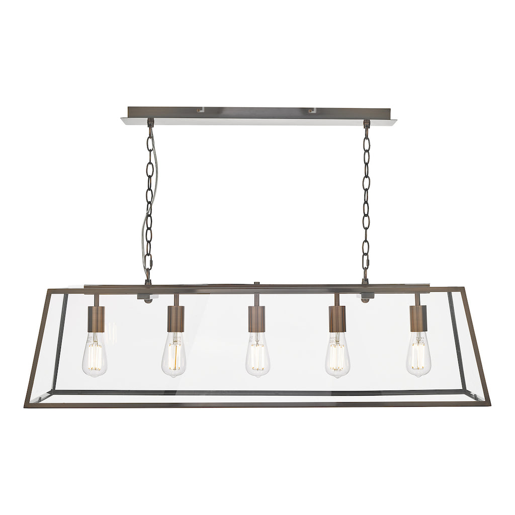 Academy 5 Light Bar Pendant Antique Copper<br>Antique Copper