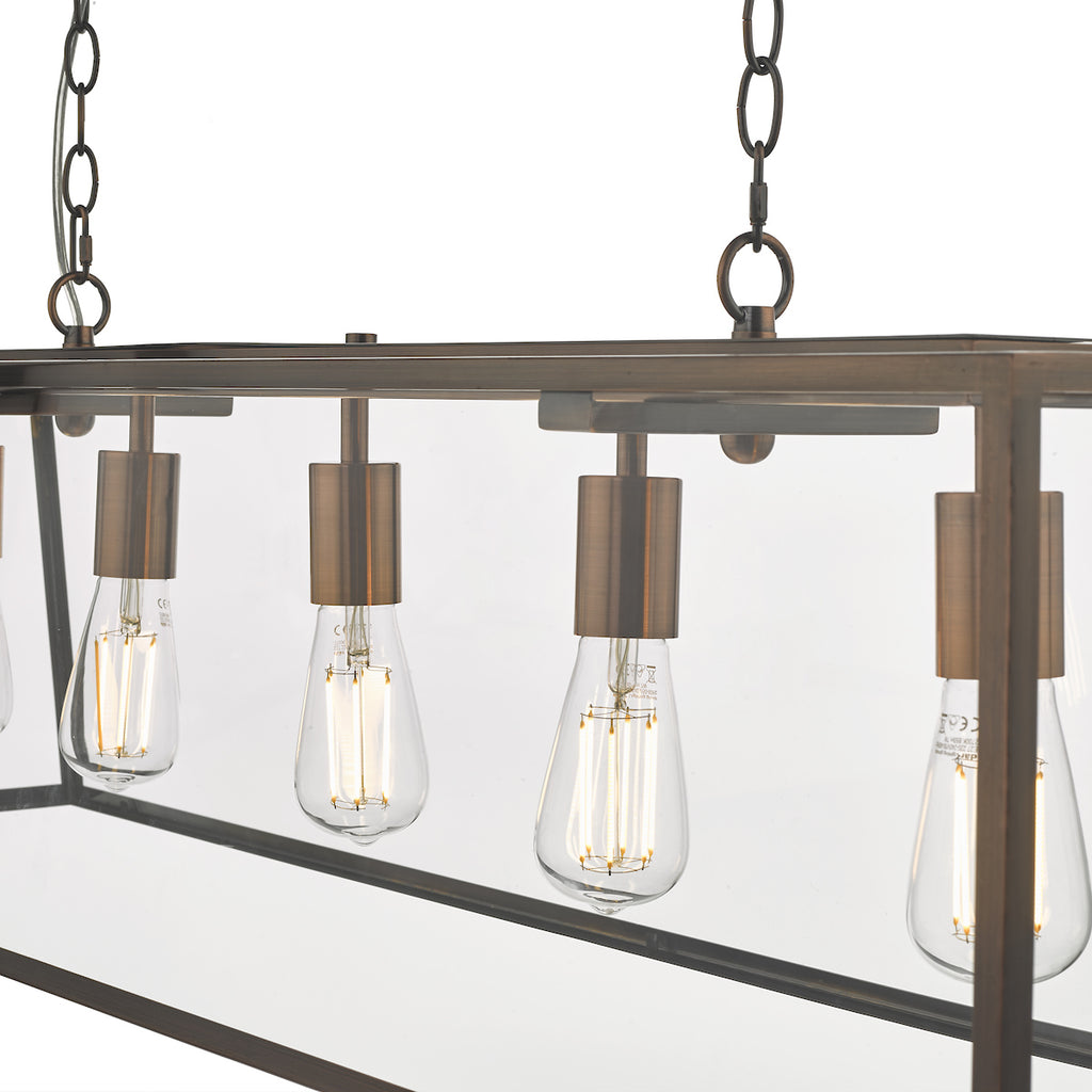 Academy 5 Light Bar Pendant Antique Copper<br>Antique Copper