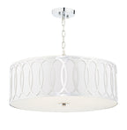 Acura 5 Light Pendant Polished Chrome White<br>Polished Chrome