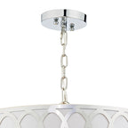Acura 5 Light Pendant Polished Chrome White<br>Polished Chrome