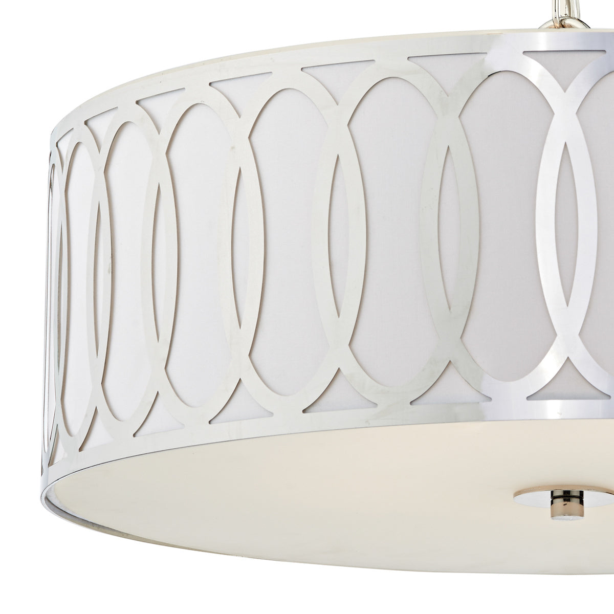 Acura 5 Light Pendant Polished Chrome White<br>Polished Chrome