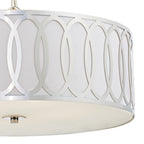 Acura 5 Light Pendant Polished Chrome White<br>Polished Chrome