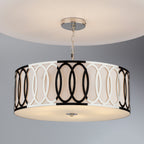 Acura 5 Light Pendant Polished Chrome White<br>Polished Chrome