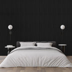 Dark Grey Premium Decorative Acoustic Slat Wall Panel - 2400mm x 600mm