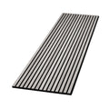 Light Grey Premium Decorative Acoustic Slat Wall Panel - 2400mm x 600mm