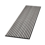 Light Grey Premium Decorative Acoustic Slat Wall Panel - 2400mm x 600mm