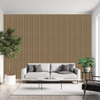 Natural Oak Premium Decorative Acoustic Slat Wall Panel - 2400mm x 600mm