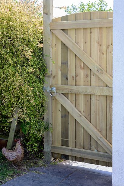 Grange AFG6 Arched Feather Edge Gate 1.85m - Green