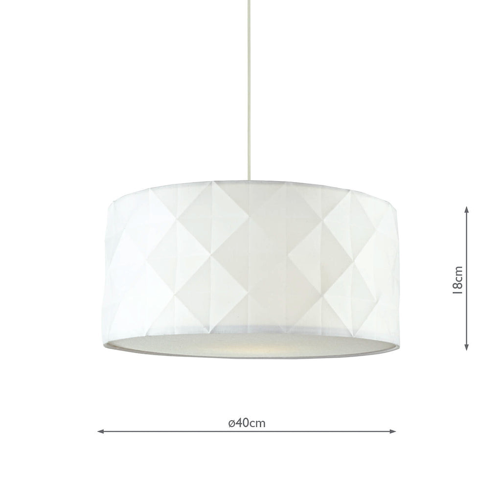 Aisha Faceted Easy Fit Shade White<br>White