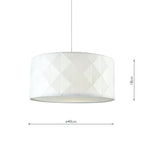 Aisha Faceted Easy Fit Shade White<br>White