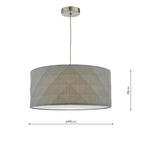 Aisha Faceted Easy Fit Shade Grey<br>Grey