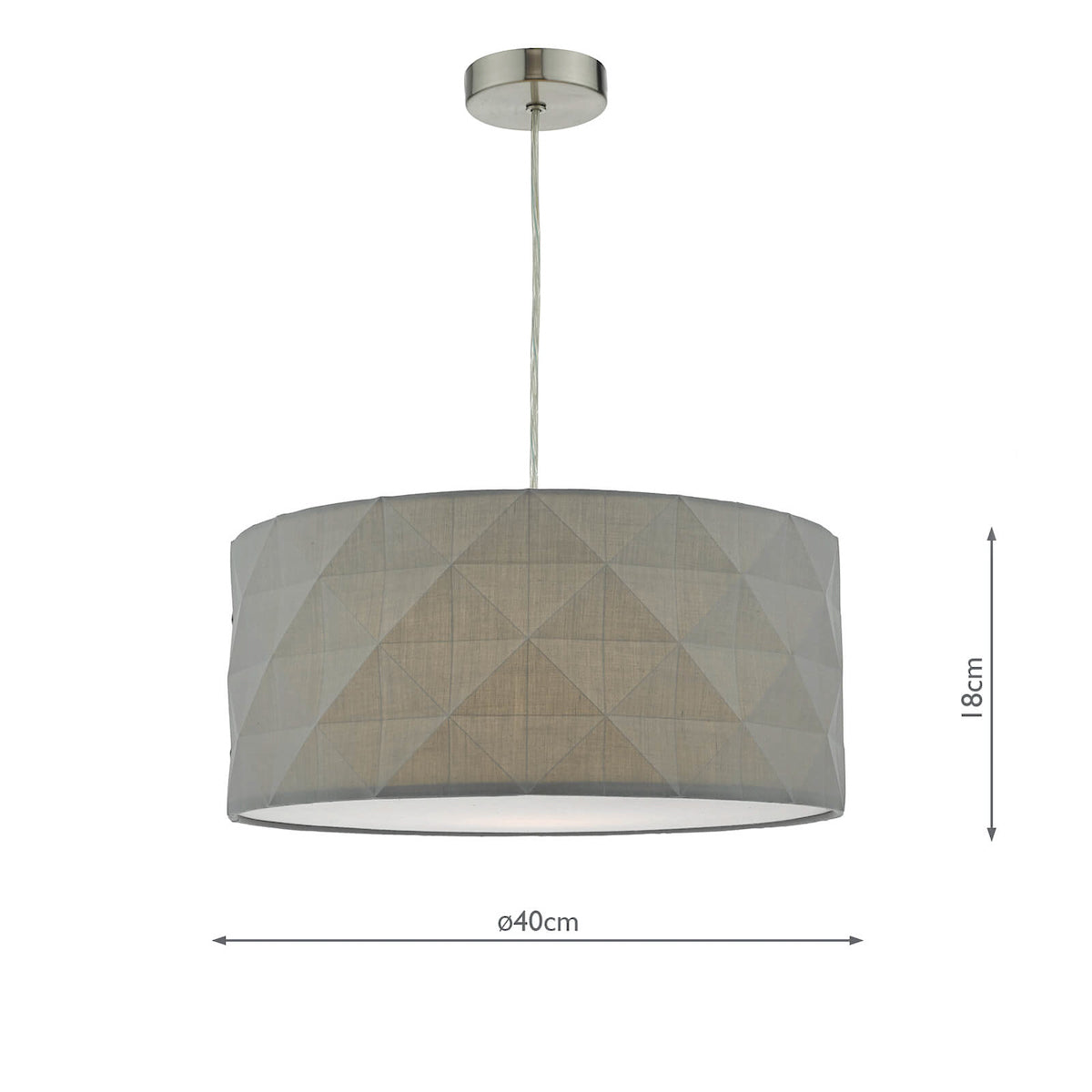 Aisha Faceted Easy Fit Shade Grey<br>Grey