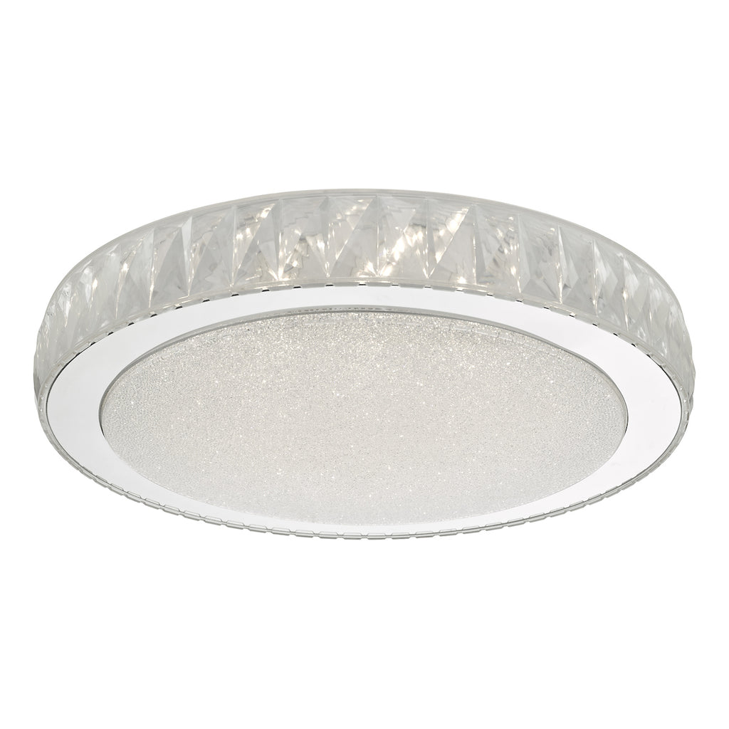 Akelia Flush Acrylic & Stainless Steel Large LED<br>Clear