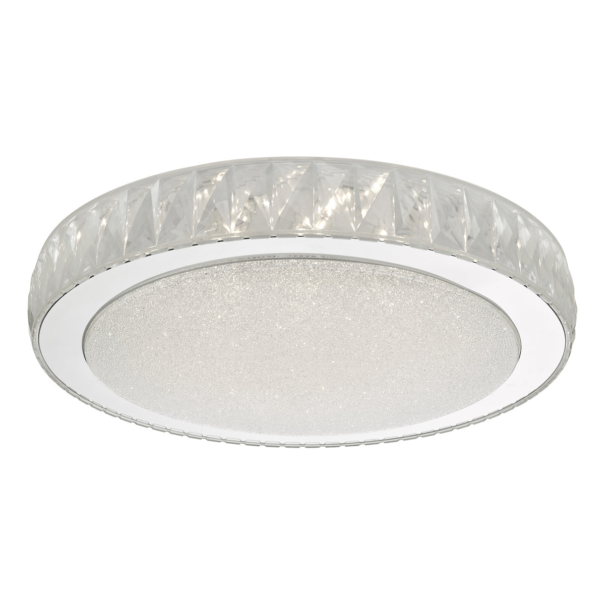 Akelia Flush Acrylic & Stainless Steel Large LED<br>Clear
