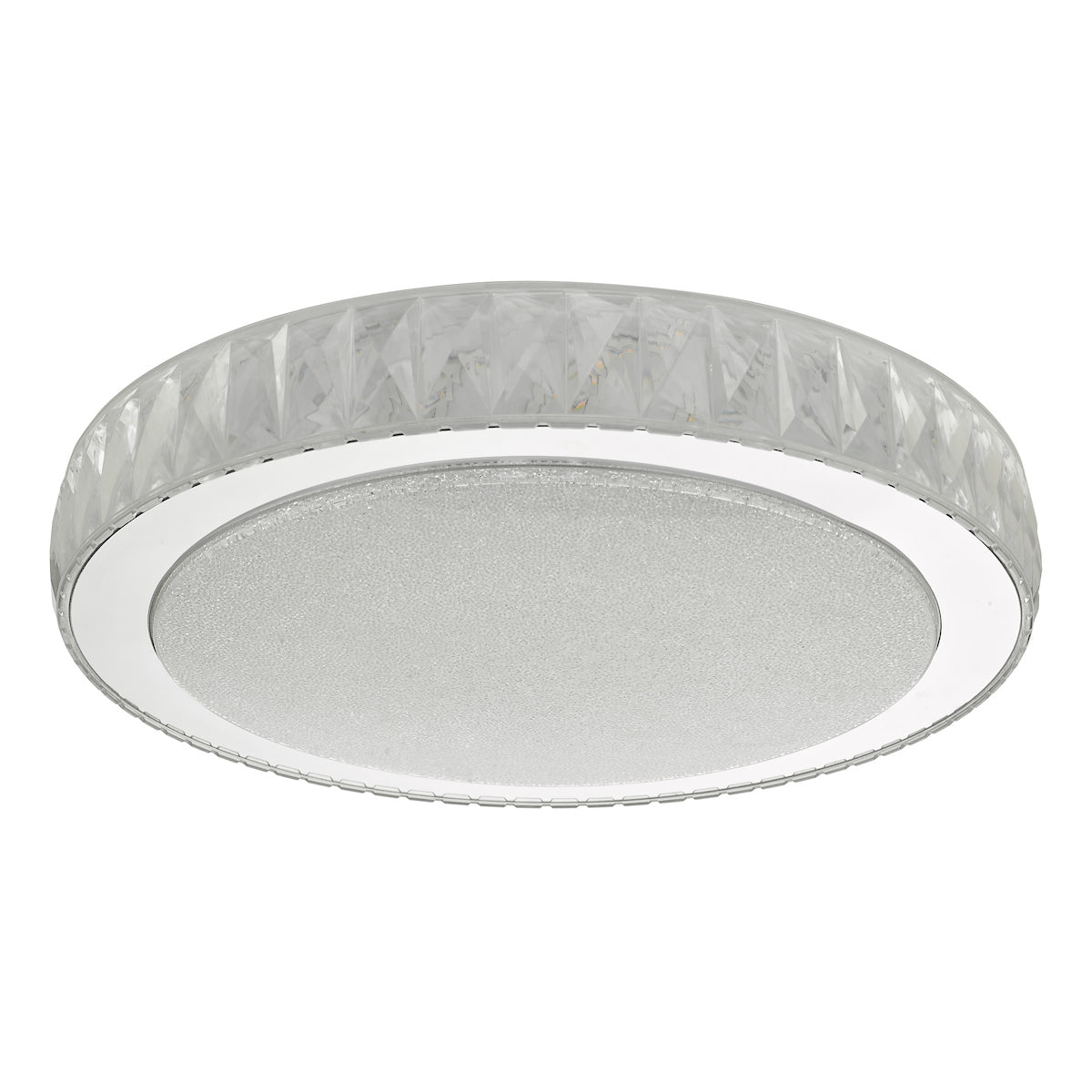 Akelia Flush Acrylic & Stainless Steel Large LED<br>Clear