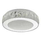Akelia Flush Acrylic & Stainless Steel Small LED<br>Clear