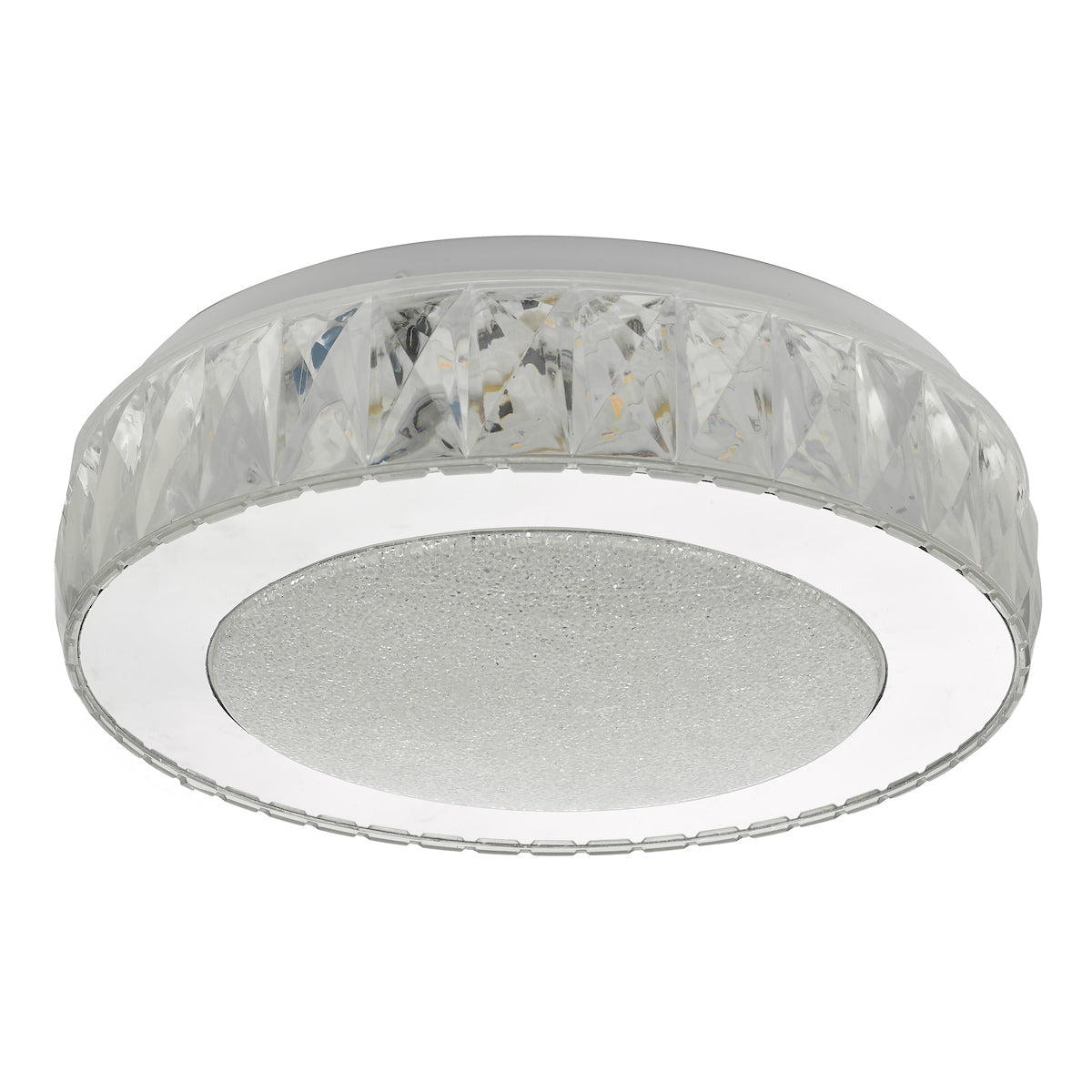 Akelia Flush Acrylic & Stainless Steel Small LED<br>Clear