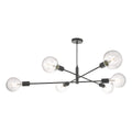 Alana 6 Light Pendant Black<br>Matt Black