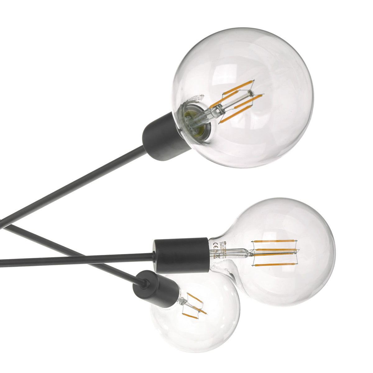 Alana 6 Light Pendant Black<br>Matt Black