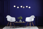 Alana 6 Light Pendant Black<br>Matt Black