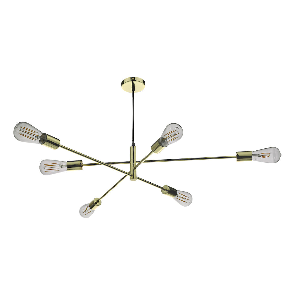 Alana 6 Light Pendant Polished Gold<br>Polished Gold