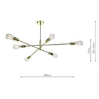 Alana 6 Light Pendant Polished Gold<br>Polished Gold