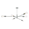 Alana 6 Light Armed Fitting Matt Grey<br>Matt Grey