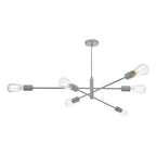 Alana 6 Light Armed Fitting Matt Grey<br>Matt Grey