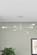 Alana 6 Light Armed Fitting Matt Grey<br>Matt Grey