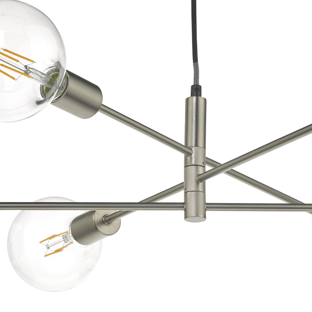Alana 6 Light Pendant Satin Chrome<br>Satin Chrome