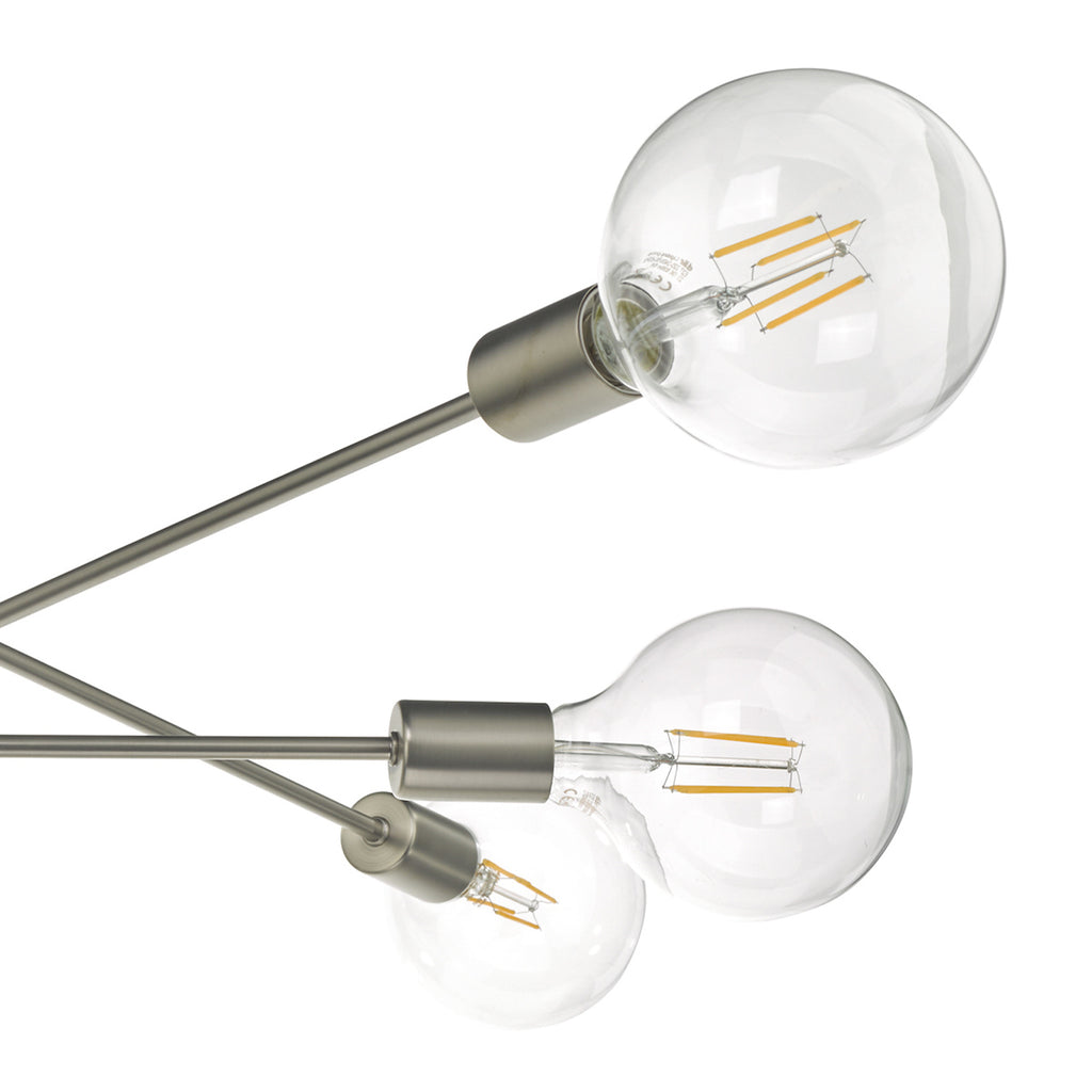 Alana 6 Light Pendant Satin Chrome<br>Satin Chrome