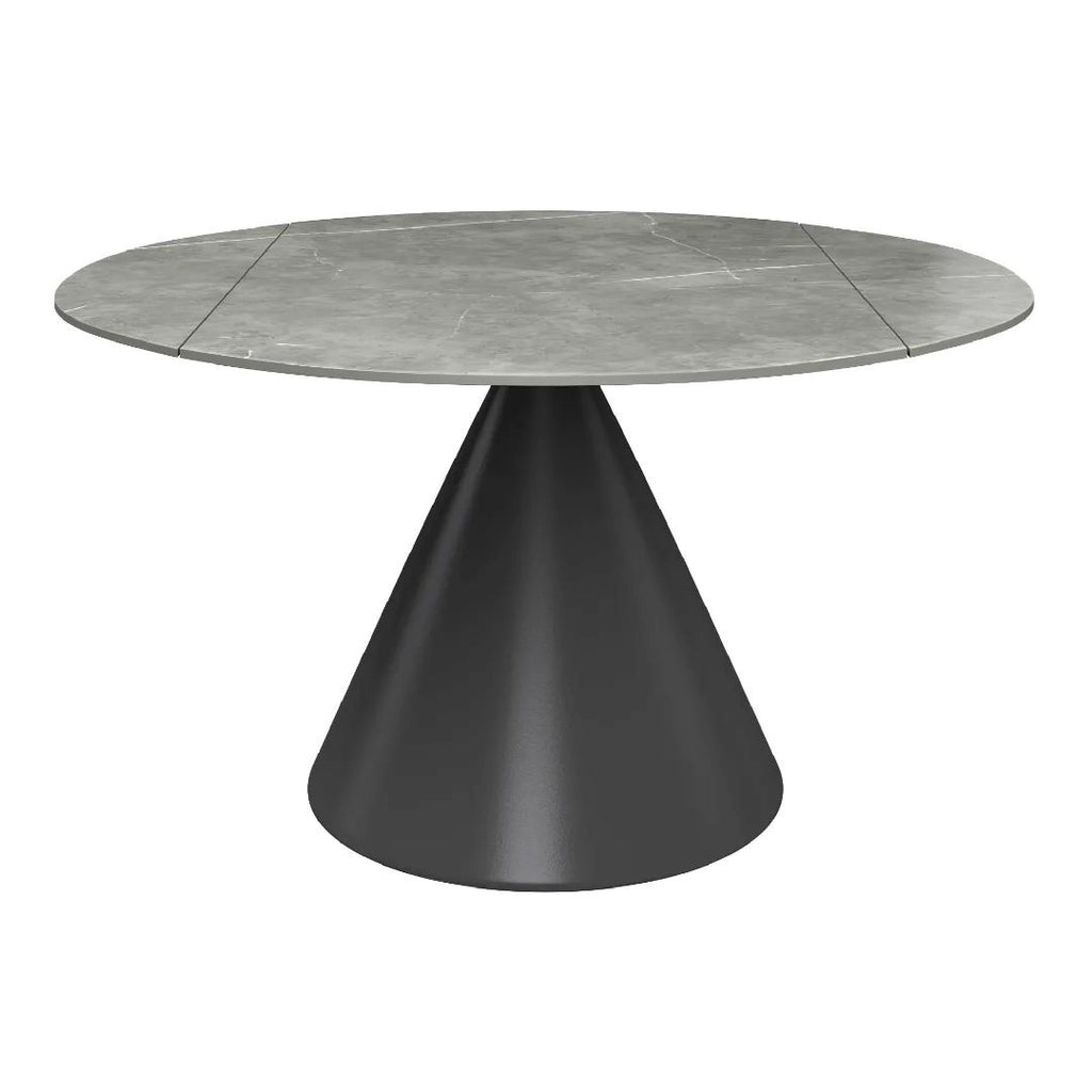 Alonso Matte Grey Ceramic Extending Dining Table - 135cm
