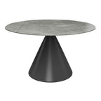 Alonso Matte Grey Ceramic Extending Dining Table - 135cm