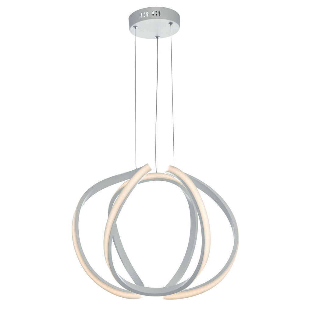 Alonsa Pendant Small White LEDMatt White