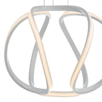 Alonsa Pendant Small White LEDMatt White