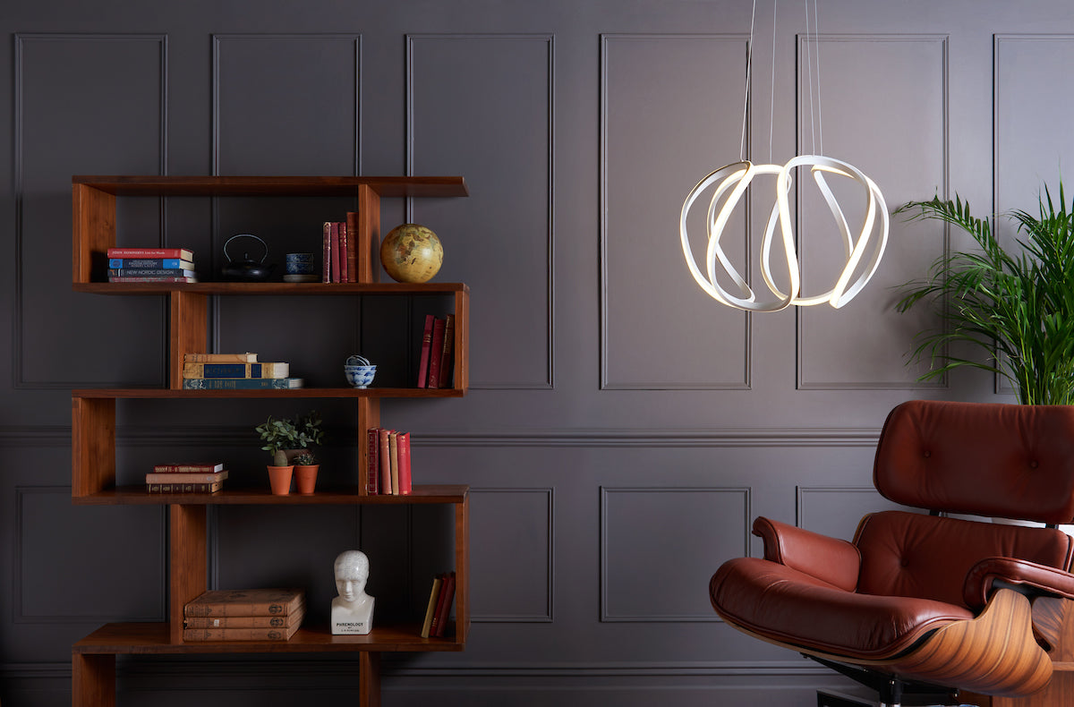 Alonsa Pendant Small White LEDMatt White