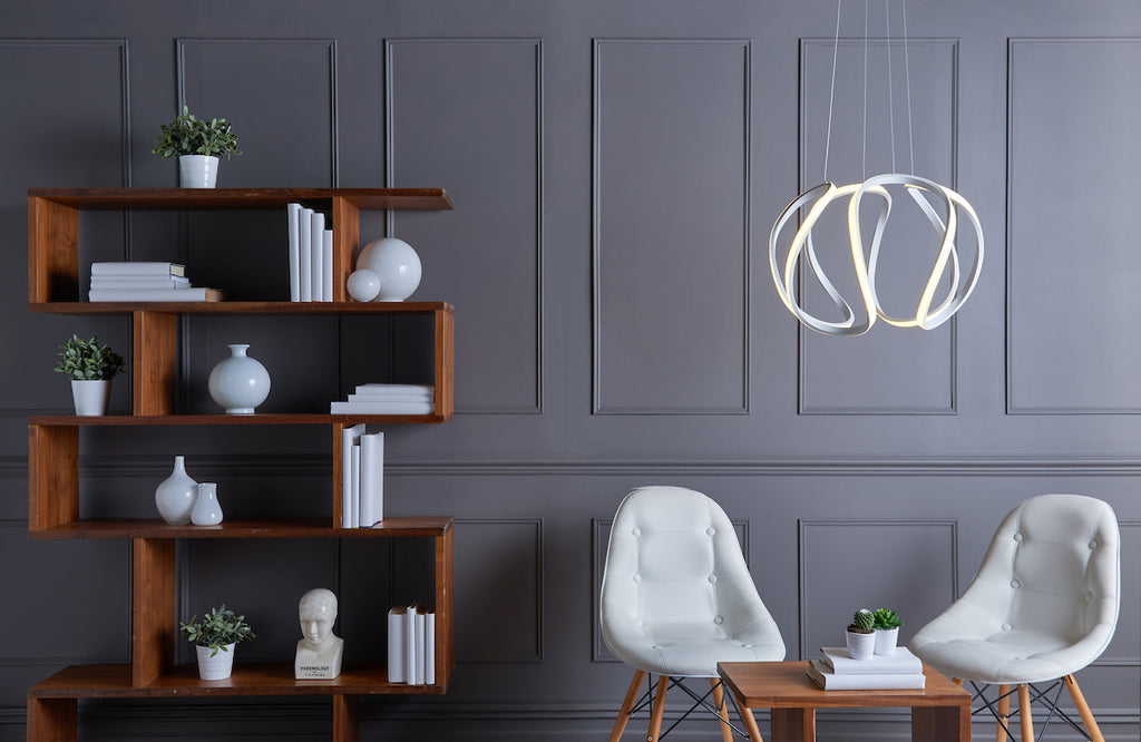 Alonsa Pendant Small White LEDMatt White