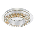 Altamura Flush Polished Chrome & Crystal LED<br>Polished Chrome