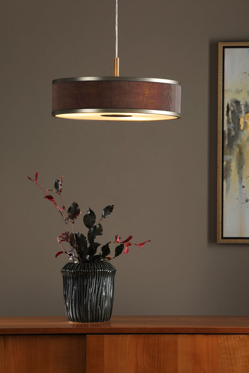 Alvaro 3 Light Single Pendant Antique Bronze Mushroom<br>Antique Bronze
