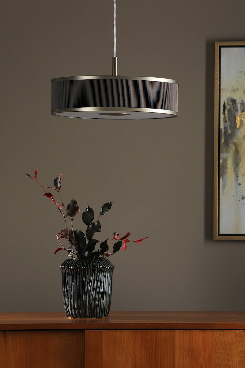 Alvaro 3 Light Single Pendant Antique Bronze Mushroom<br>Antique Bronze