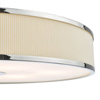 Alvaro 6 Light Single Pendant Polished Chrome Ivory<br>Polished Chrome