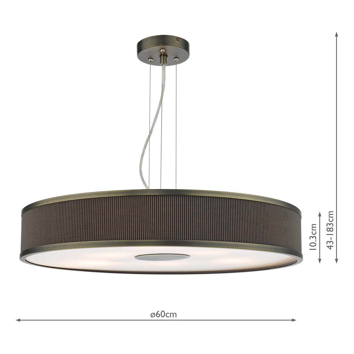 Alvaro 6 Light Single Pendant Antique Bronze Mushroom<br>Antique Bronze