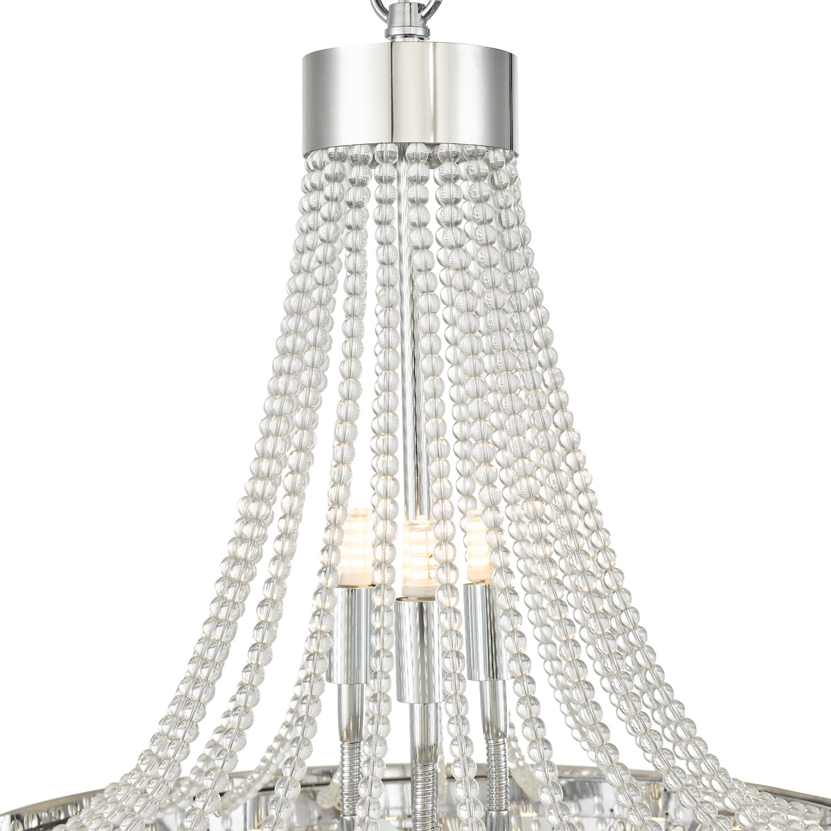 Alyssa 9 Light Pendant Polished Chrome Glass<br>Polished Chrome
