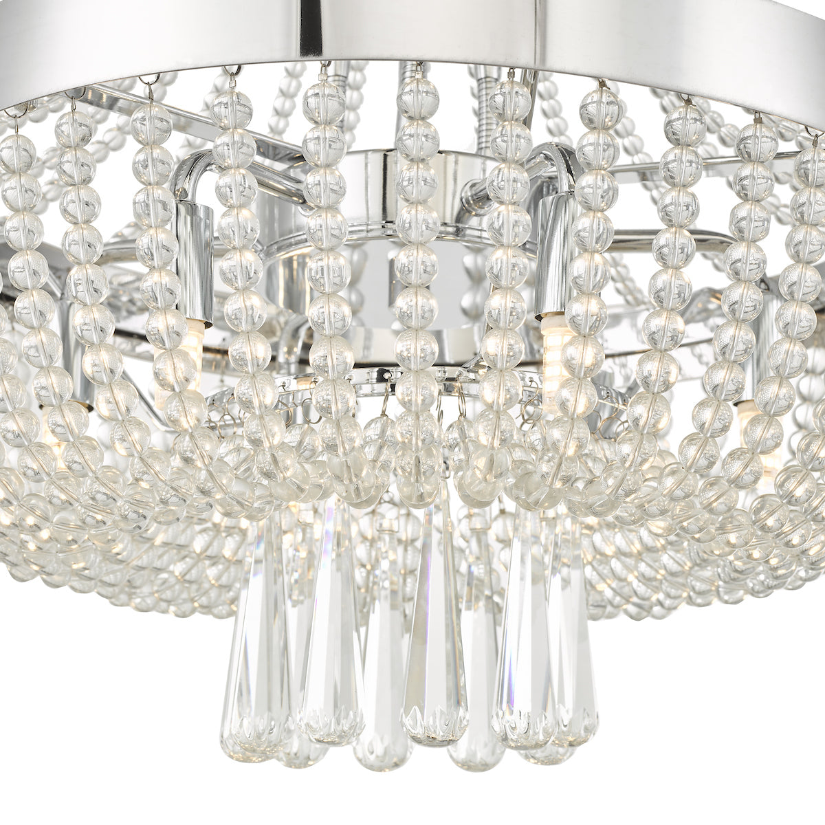 Alyssa 9 Light Pendant Polished Chrome Glass<br>Polished Chrome