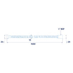 Croydex Amalfi 1.5m Shower Hose - Stainless Steel