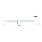 Croydex Amalfi 1.75m Shower Hose - Stainless Steel