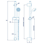 Croydex Amalfi One Function Shower Set - White