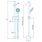 Croydex Amalfi Five Function Shower Set - White