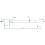 Croydex Amalfi 1.5m Flexi PVC Hose - Silver