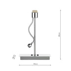 Amalfi Table Lamp Polished Chrome LED Base Only<br>Polished Chrome